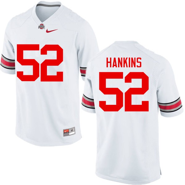 Ohio State Buckeyes #52 Johnathan Hankins Men University Jersey White OSU62457
